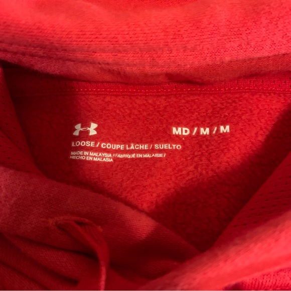 VINTAGE Scona Basketball Red Hoodie Medium - Picture 3 of 4